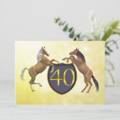 40歳の誕生日パーティー飼育馬 招待状 (スタンド正面)