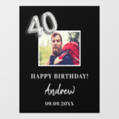 40歳の誕生日パーティー黒人写真名ガイ ウィンドウサイン (シート)