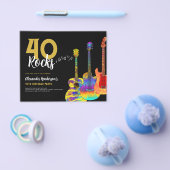 40歳の誕生日パーティー40 Rocks Guitar Budget チラシ (シングル)