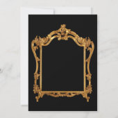 40歳の誕生日パーティー ゴールド招待状 招待状 (裏面)