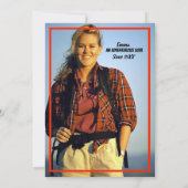 40歳の誕生日パーティー 写真入りオリジナルデザイン 招待状 (裏面)