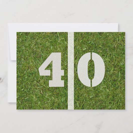 40歳の誕生日パーティー!招待状のカスタマイズ 招待状 (正面)