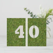 40歳の誕生日パーティー!招待状のカスタマイズ 招待状 (スタンド正面)