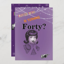 40歳の誕生日パーティー 招待状