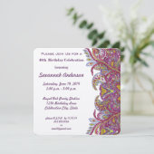 40歳の誕生日パーティー 招待状 (スタンド正面)