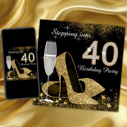 40歳の誕生日パーティー 招待状