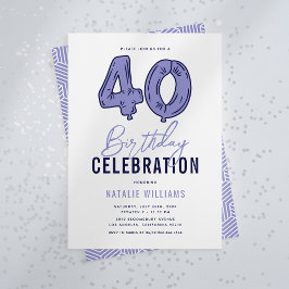 40歳の誕生日パーティー 招待状
