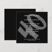 40歳の誕生日パーティー 招待状 (正面/裏面)