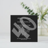 40歳の誕生日パーティー 招待状 (スタンド正面)