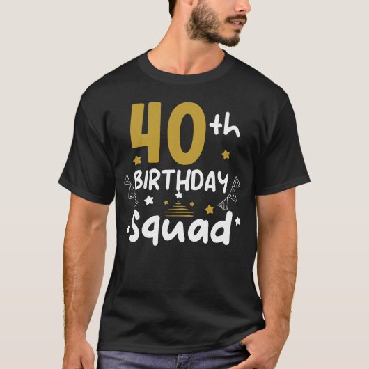 40歳の誕生日パーティー 40歳 Tシャツ (正面)