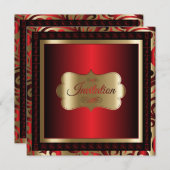 40歳の誕生日パーティー| DIY文字 招待状 (正面/裏面)