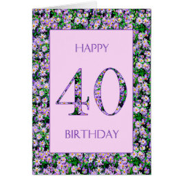 40歳の誕生日パープルデイジー