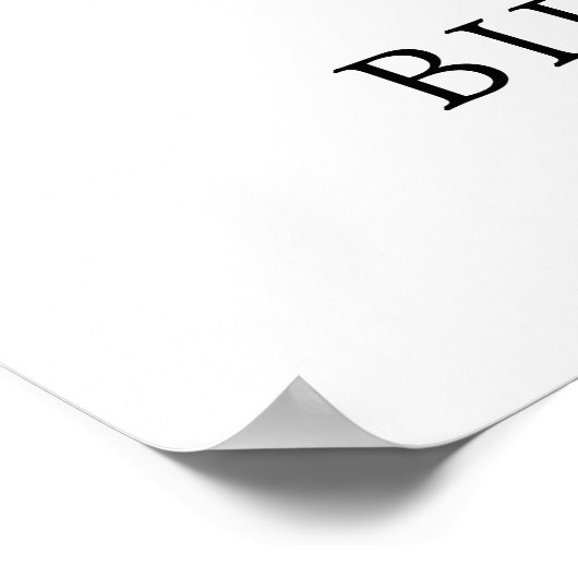 40歳の誕生日パープルピンクのワイルドフラワーウェルカムサイン ポスター (角)