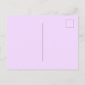 40歳の誕生日パープル招待状 ポストカード (裏面)