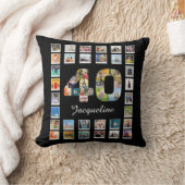 40歳の誕生日ファミリー写真集47枚 クッション (ブランケット)