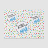 40歳の誕生日フェスティバル カラフル 薄葉紙 (正面)