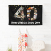 40歳の誕生日フォトコラージュハッピーバースデーイベント 横断幕 (インサイチュ)