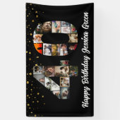 40歳の誕生日フォトコラージュハッピーバースデーイベント 横断幕 (縦)