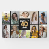 40歳の誕生日フォトコラージュバナー 横断幕 (横)