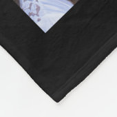 40歳の誕生日フォトコラージュ黒 フリースブランケット (角)