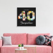 40歳の誕生日フォトコラージュ キャンバスプリント (インサイチュ (リビング))