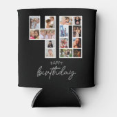 40歳の誕生日フォトコラージュ 缶クーラー (正面)