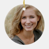 40歳の誕生日フォトディスコボール記念パーティー セラミックオーナメント (裏面)