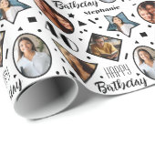 40歳の誕生日フォトラッピング紙 ラッピングペーパー (ロールコーナー)