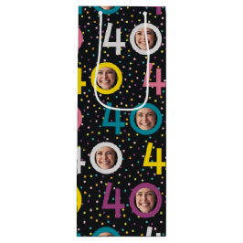 40歳の誕生日フォトワカスタマイズイン抱き枕 ワインギフトバッグ