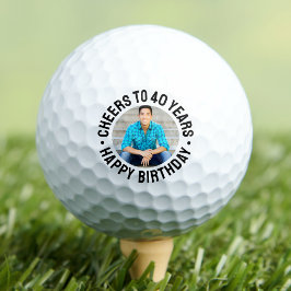 40歳の誕生日フォト ゴルフボール