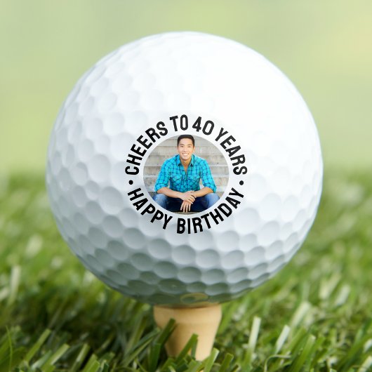 40歳の誕生日フォト ゴルフボール