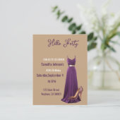 40歳の誕生日フラット招待状 招待状 (スタンド正面)