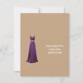 40歳の誕生日フラット招待状 招待状 (裏面)