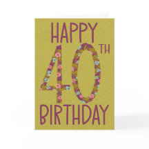 40歳の誕生日フローラ