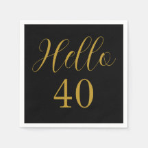 40歳の誕生日ブラック金ゴールド誕生会