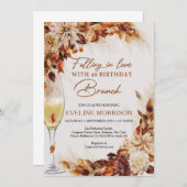 40歳の誕生日ブランチとバブリーに恋をする 招待状 (正面/裏面)