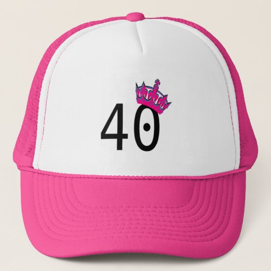 40歳の誕生日プリンセス キャップ (正面)