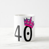40歳の誕生日プリンセス コーヒーマグカップ (中央)