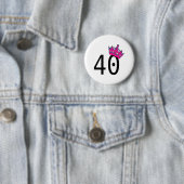40歳の誕生日プリンセス 缶バッジ (インサイチュ)