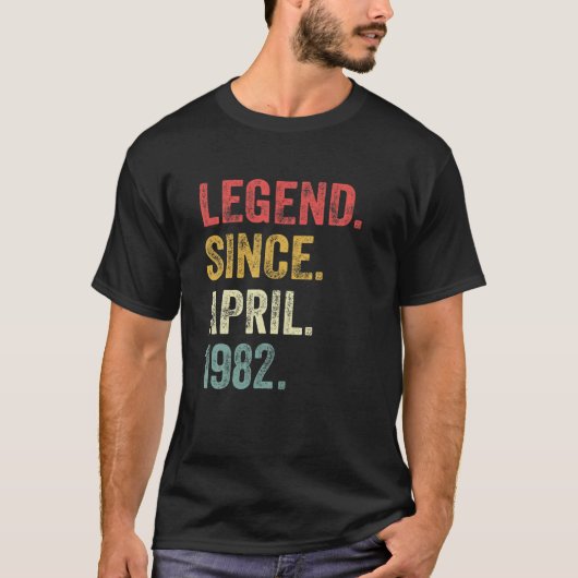 40歳の誕生日プレゼント40歳の伝説Apriから Tシャツ (正面)