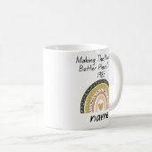 40歳の誕生日プレゼント、世界をより良い場所にする コーヒーマグカップ (正面右)