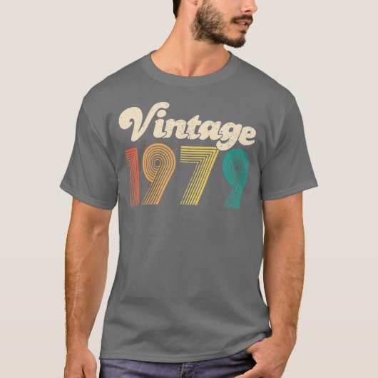 40歳の誕生日プレゼント – 1979年ヴィンテージ男性 Tシャツ (正面)