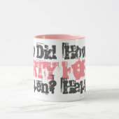 40歳の誕生日プレゼント。40の出来事は？ マグカップ (中央)