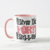 40歳の誕生日プレゼント。40の出来事は？ マグカップ (左)