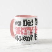 40歳の誕生日プレゼント。40の出来事は？ マグカップ (正面左)