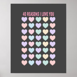 40歳の誕生日プレゼント - 40歳のギフト ポスター