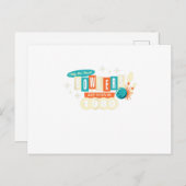 40歳の誕生日ボウラー 面白いボウリング 1980 ヴィンテージ インビテーションポストカード (正面/裏面)