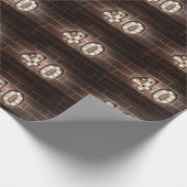 40歳の誕生日マーキーがレンガで点灯 ラッピングペーパー (角)