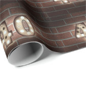 40歳の誕生日マーキーがレンガで点灯 ラッピングペーパー (ロールコーナー)