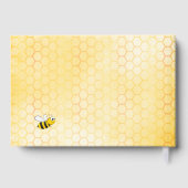 40歳の誕生日ミツバチのハニカムピンクのフローラ写真 ゲストブック (裏面)